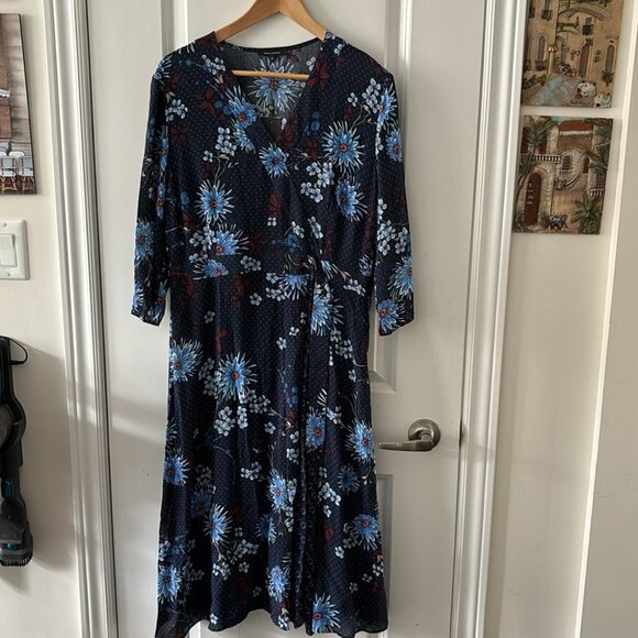 NWT Marc O’Polo Blue Printed Women’s Dress - Picture 2 of 9